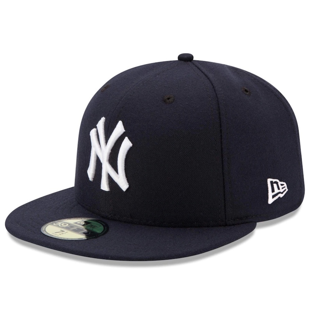 New York Yankee hat worn just to try on